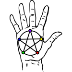 Hand with pentacle